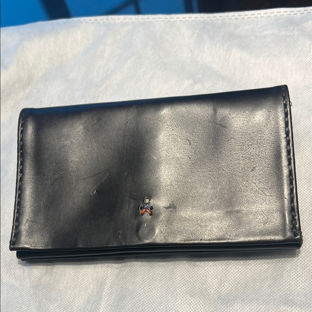 Barneys New York Black Leather Accessory